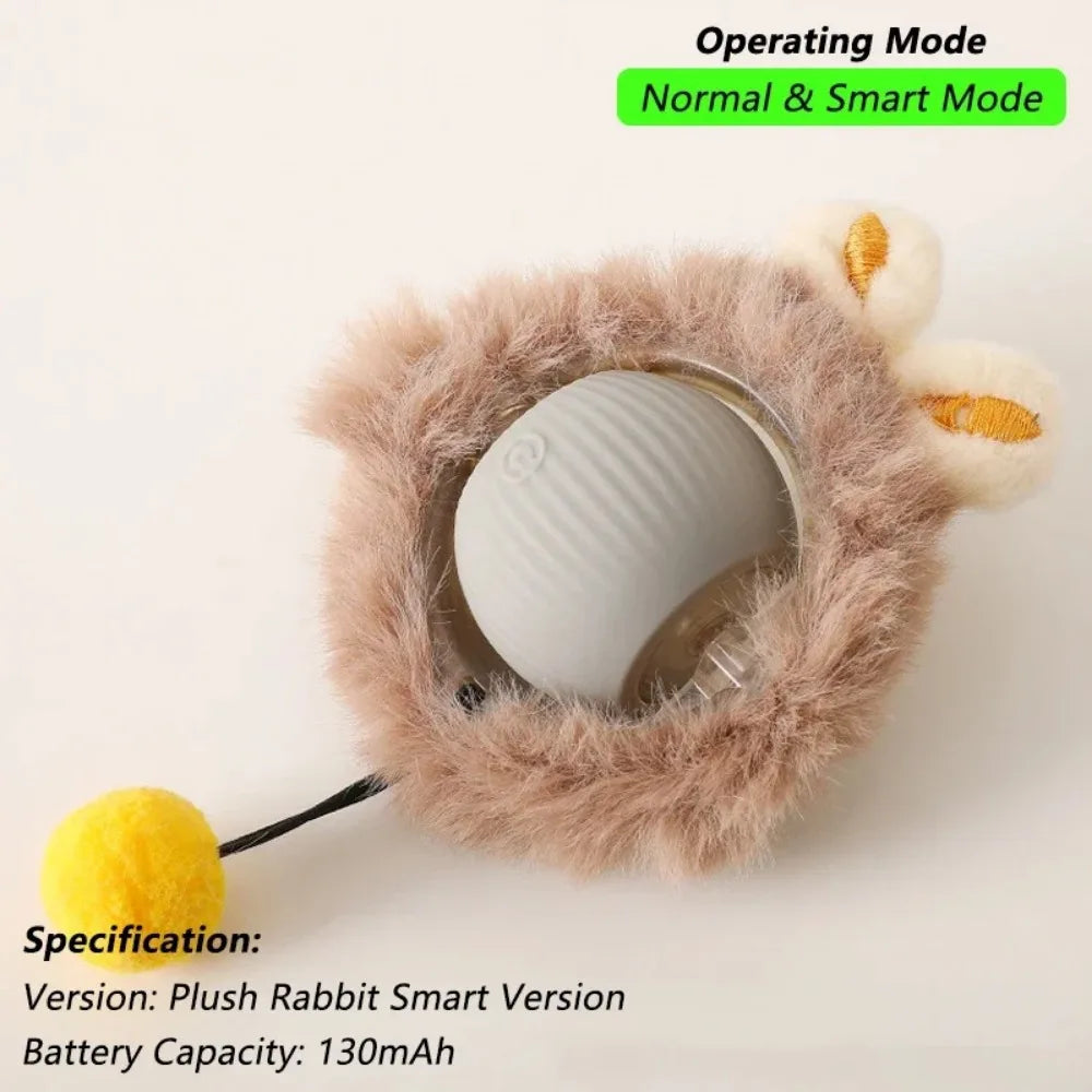 Automatic Rolling Ball Faux Tail Rechargeable Smart Pet