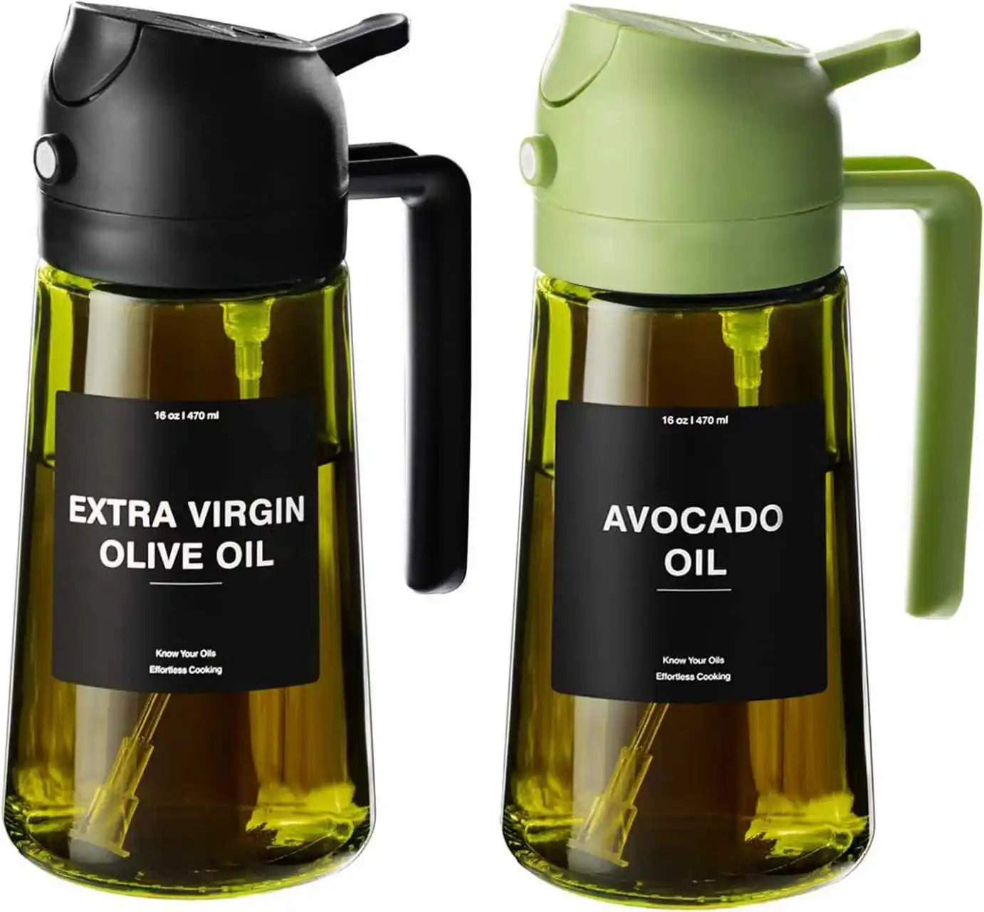Olive Oil Dispenser,Sprayer for Cooking 2 in 1