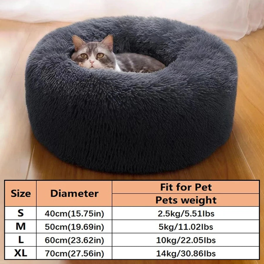 Soft Pet Cat Bed Pad Plush Warm Faux Fur dog