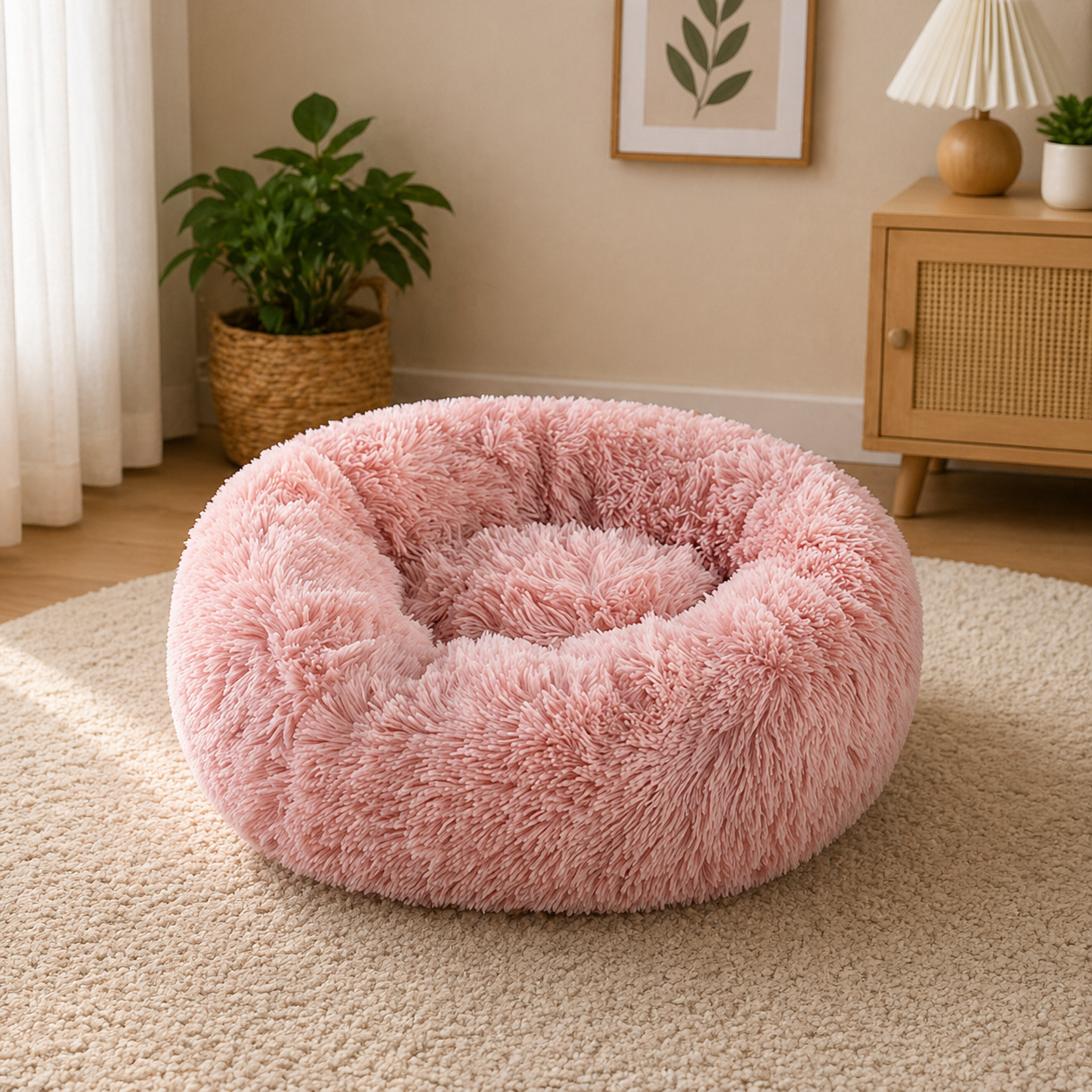 Soft Pet Cat Bed Pad Plush Warm Faux Fur dog