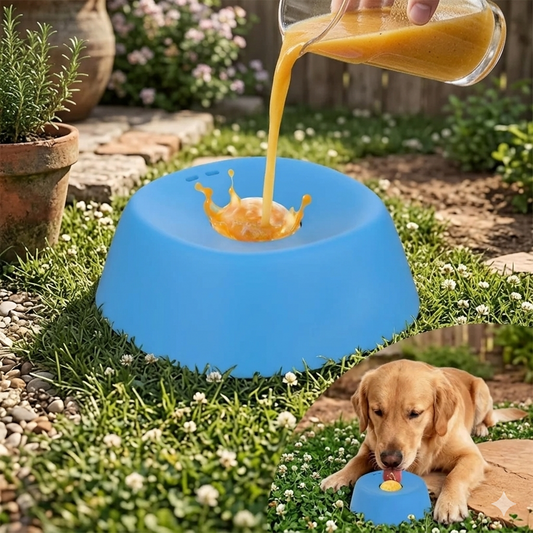 Anti-Choking Slow Feeder Dog Bowl Non-Slip