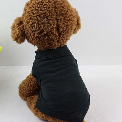 XS-3XL Blank Dog T Shirt Summer Cotton Dog Vest Shirt