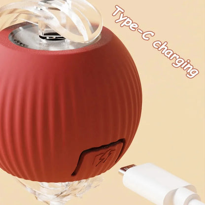Automatic Rolling Ball Faux Tail Rechargeable Smart Pet