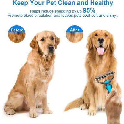 Pet Hair Remover  Fur Knot Cutter Puppy  Comb Brushes