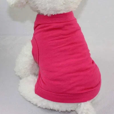 Pure Cotton Dog Shirts Puppy Blank Clothes