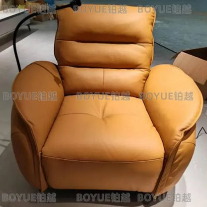 Genuine Leather Recliner Chair Single Sofa for Office