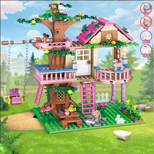 Castle Building Blocks Street View Girls Series Gifts