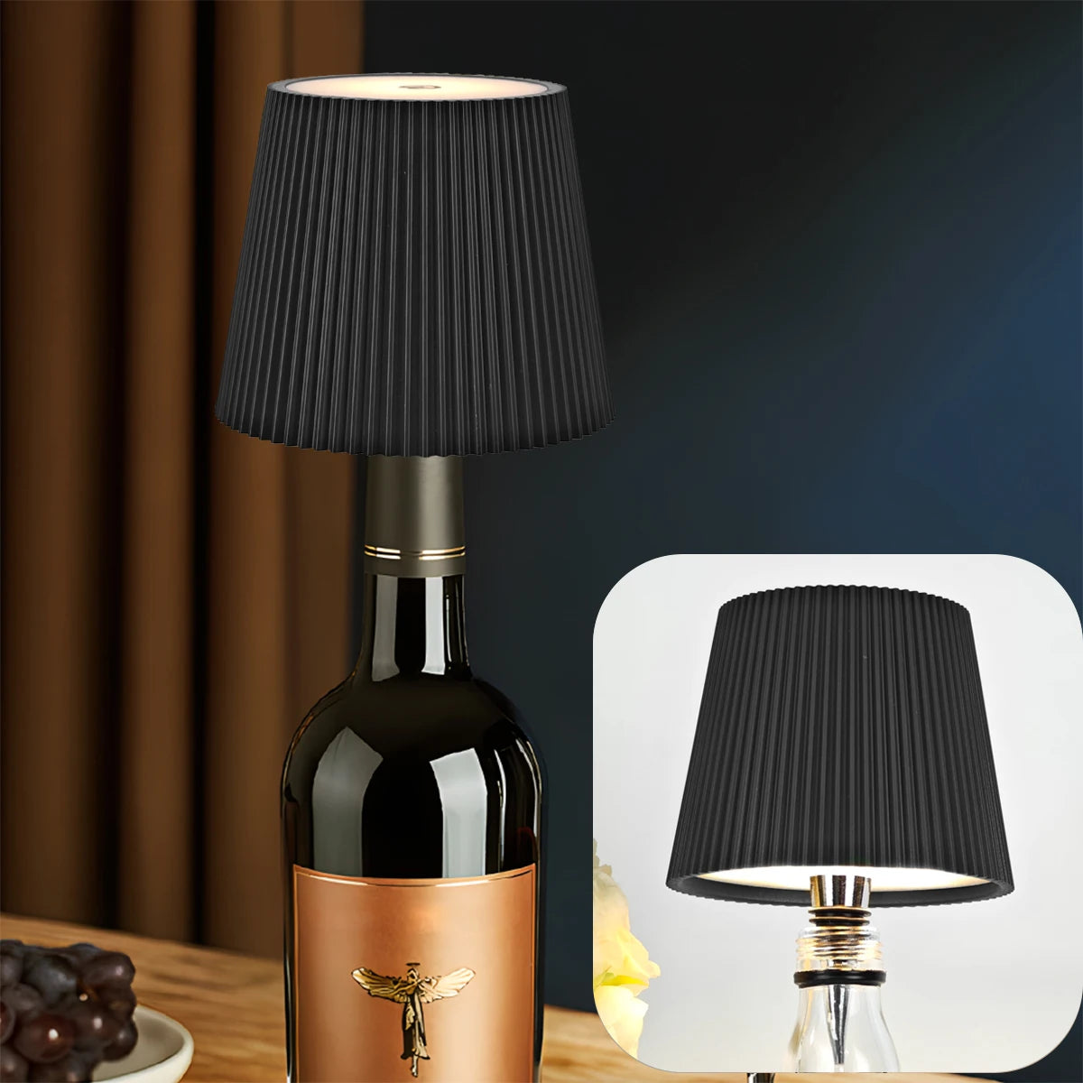 1pc,Wireless Wine Bottle Lamp Head