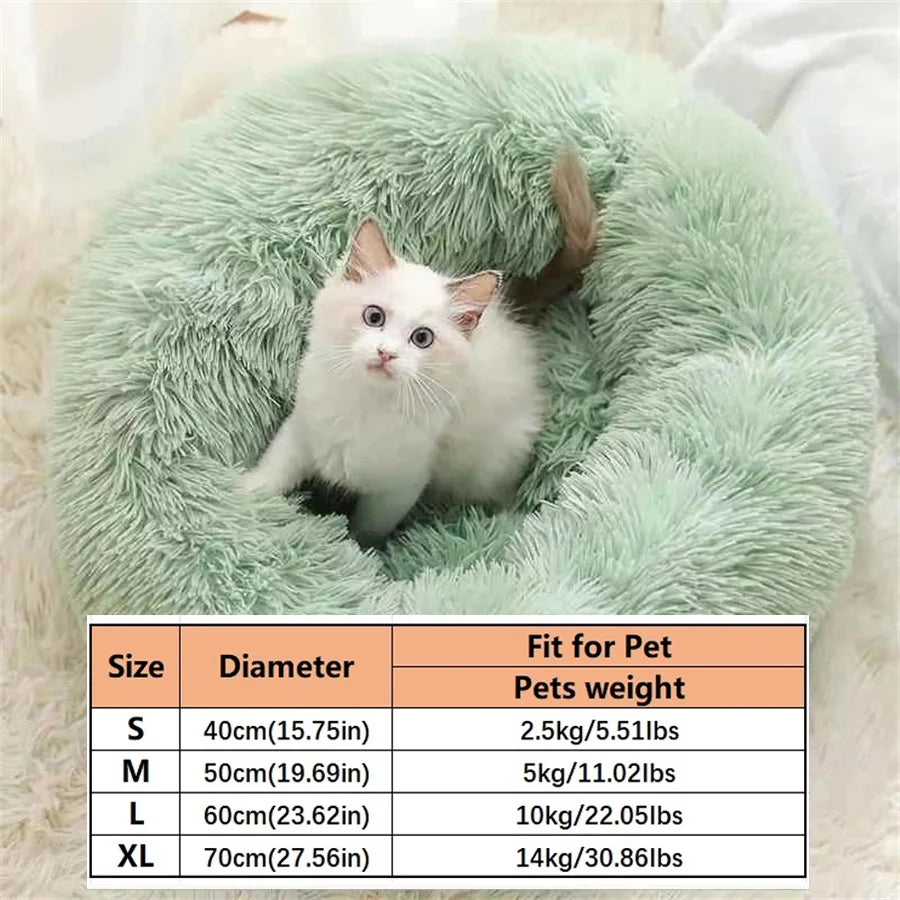 Soft Pet Cat Bed Pad Plush Warm Faux Fur dog