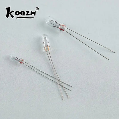 New Style 10pcs Miniature 0.07A 3mm 4mm 5mm 1.5V,3V,6V, 9V,12V, 24V Lamp Light Bulb Edison