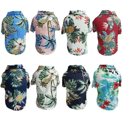 Hawaiian Style Pet Dog Clothe Summer SandBeach