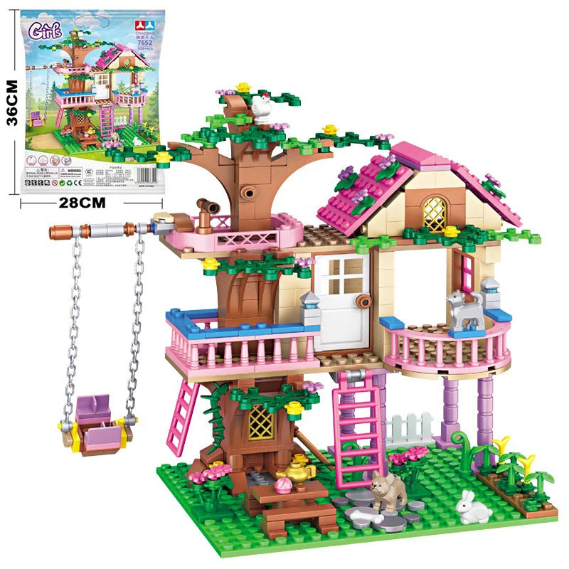 Castle Building Blocks Street View Girls Series Gifts