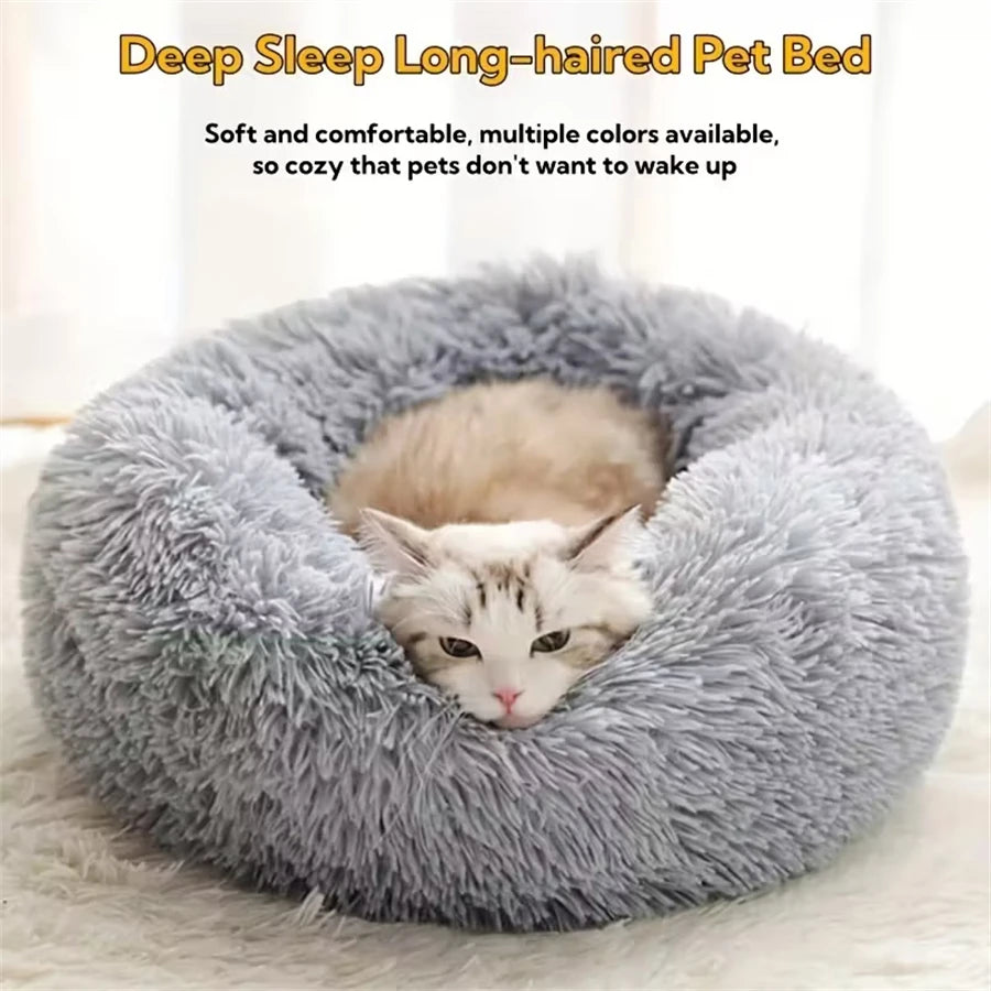 Soft Pet Cat Bed Pad Plush Warm Faux Fur dog