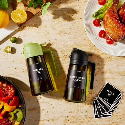 Olive Oil Dispenser,Sprayer for Cooking 2 in 1