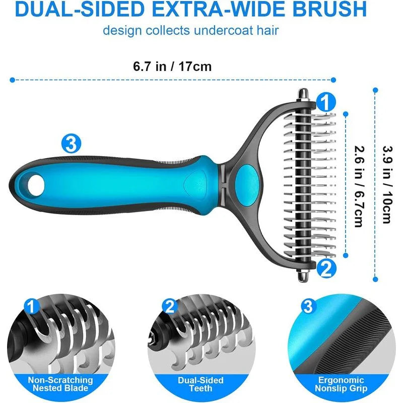 Pet Hair Remover  Fur Knot Cutter Puppy  Comb Brushes