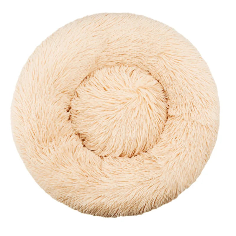 Pet Round  Bed Winter Warm and Plush Basket