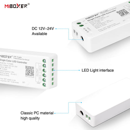LED Controller Dimmer For Single/Dual color RGB RGBW RGB+CCT Strip Light