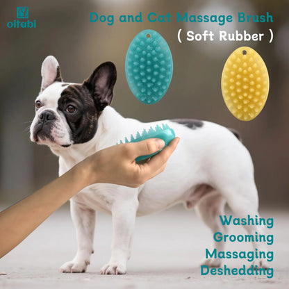 Oitabi Soft Rubber Pet Brush for Short Hair