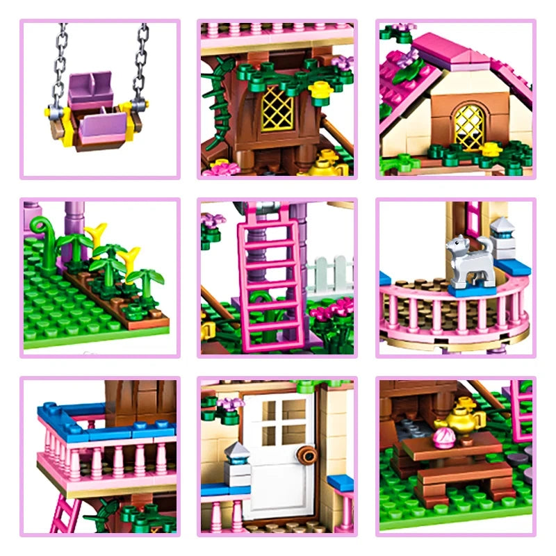 Castle Building Blocks Street View Girls Series Gifts