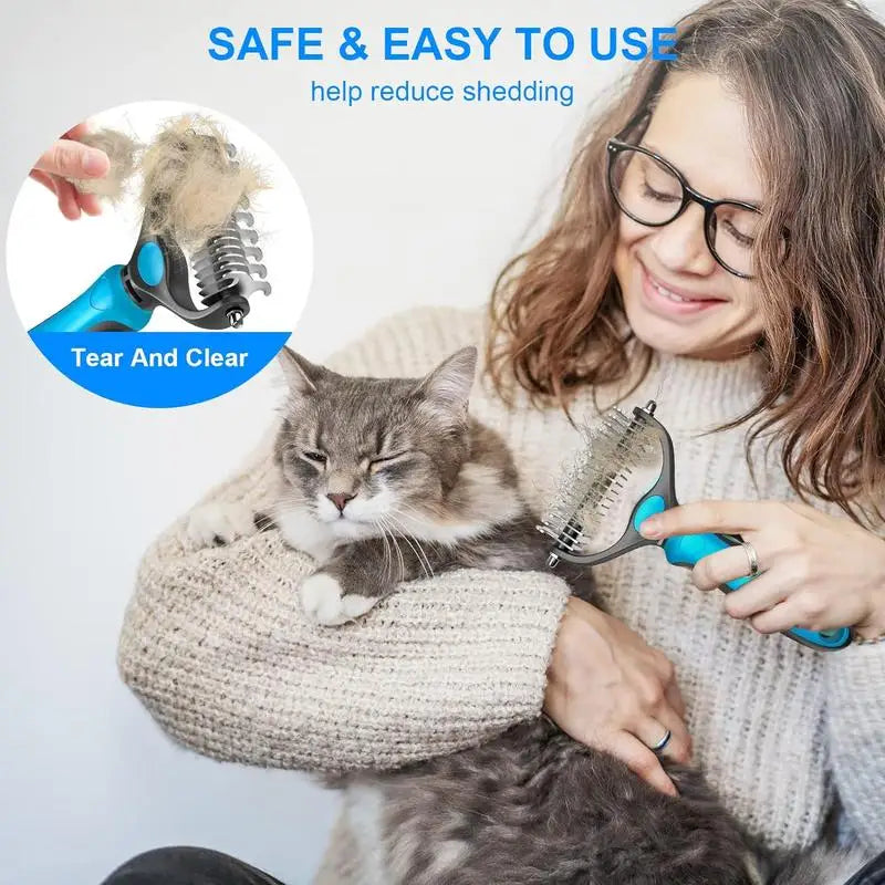 Pet Hair Remover  Fur Knot Cutter Puppy  Comb Brushes