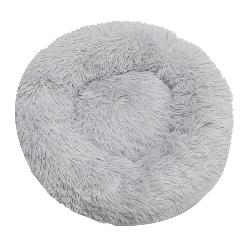 Pet Round  Bed Winter Warm and Plush Basket