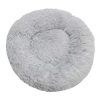 Pet Round  Bed Winter Warm and Plush Basket