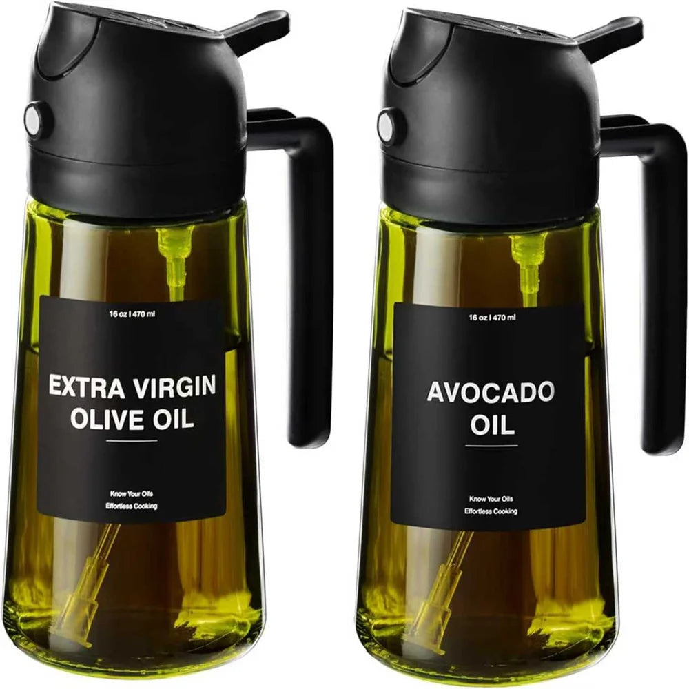 Olive Oil Dispenser,Sprayer for Cooking 2 in 1