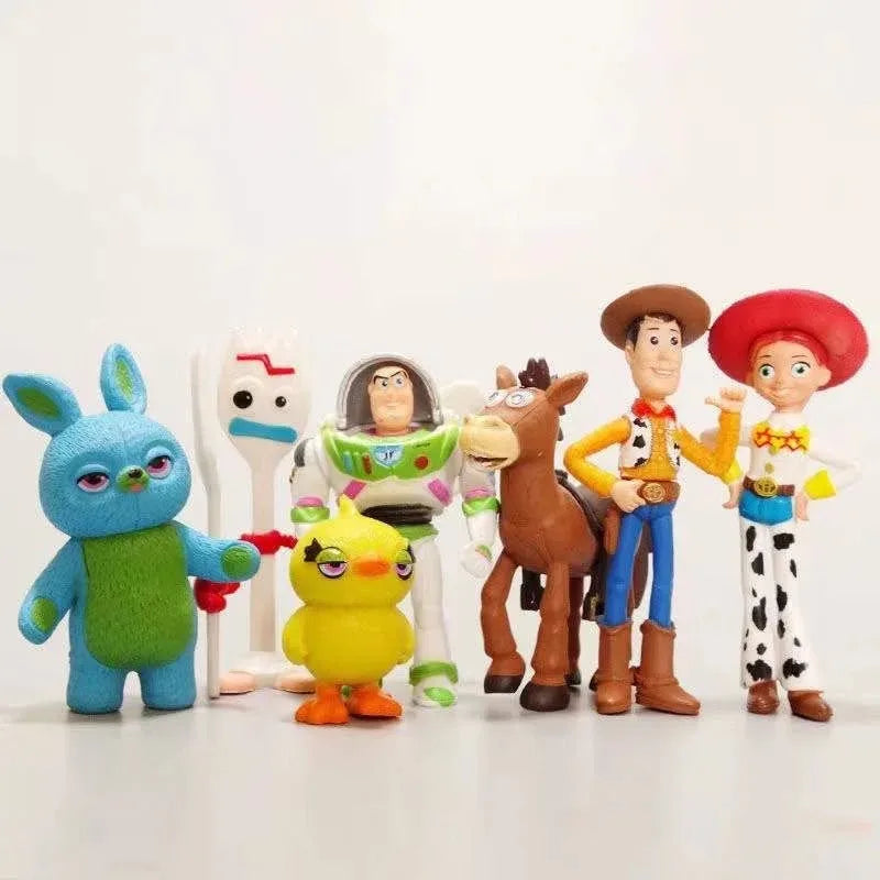 7Pcs/Set Toy Story 4 Action Figures Toy Woody Jessie Buzz