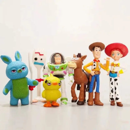 7Pcs/Set Toy Story 4 Action Figures Toy Woody Jessie Buzz