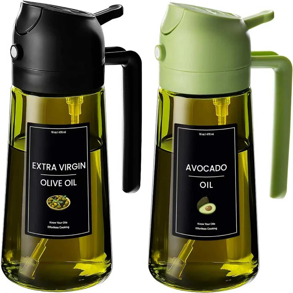 Olive Oil Dispenser,Sprayer for Cooking 2 in 1