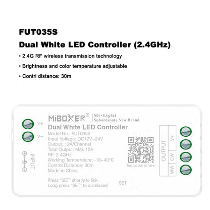 LED Controller Dimmer For Single/Dual color RGB RGBW RGB+CCT Strip Light