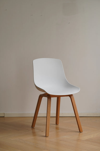 Dining Chair with Thickened Backrest Single Plastic