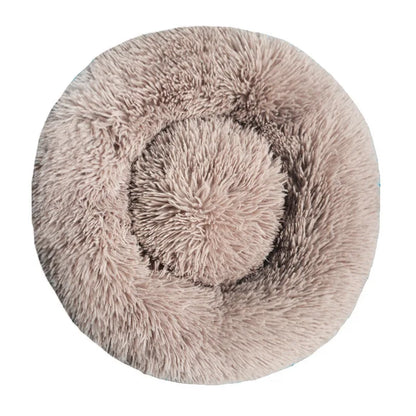 Pet Round  Bed Winter Warm and Plush Basket