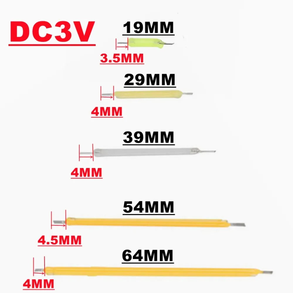 10PCS 3V COB LED Filament Edison Bulb Lamp