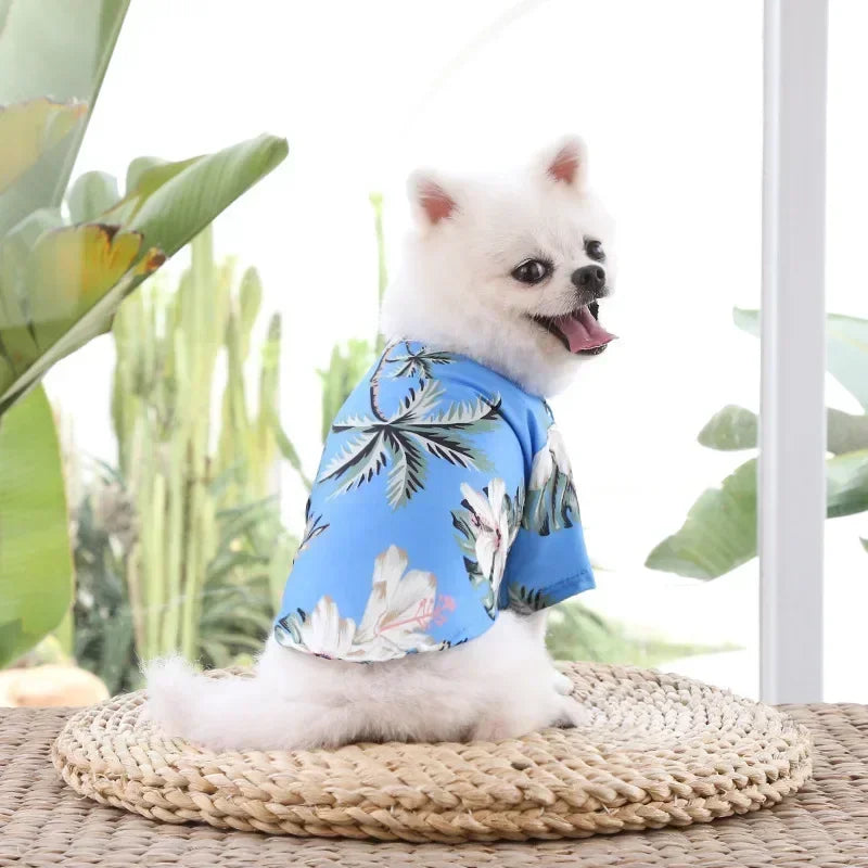 Hawaiian Style Pet Dog Clothe Summer SandBeach