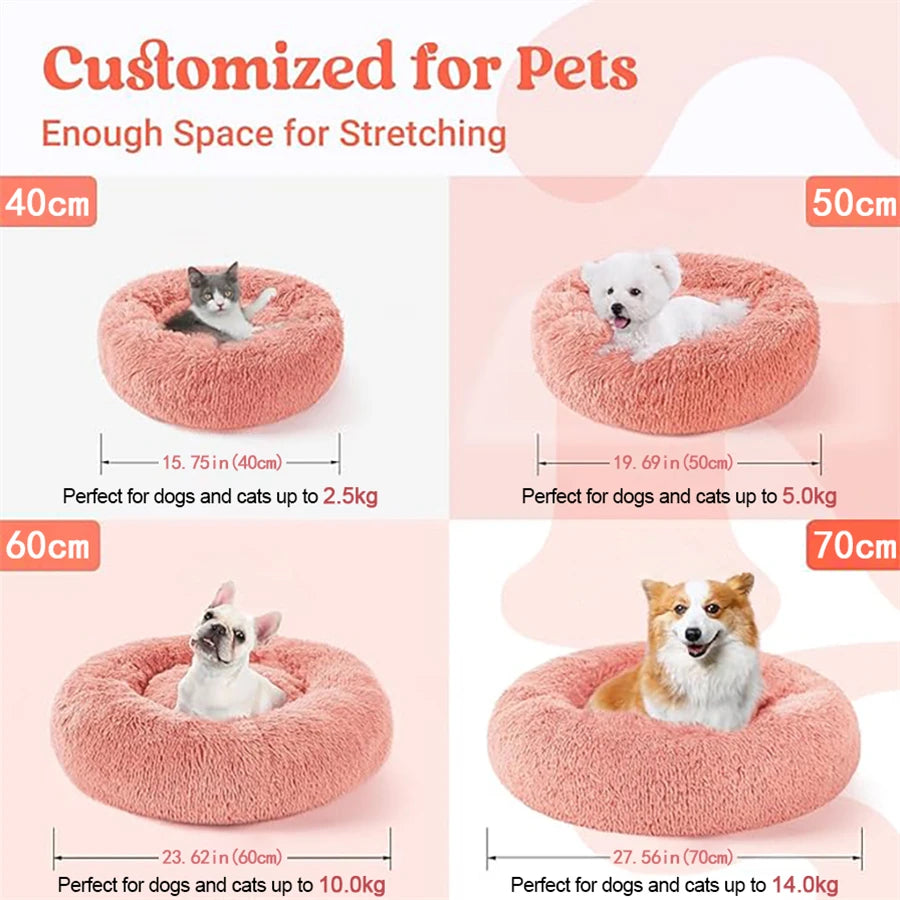 Soft Pet Cat Bed Pad Plush Warm Faux Fur dog