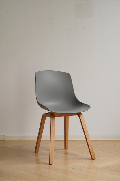 Dining Chair with Thickened Backrest Single Plastic
