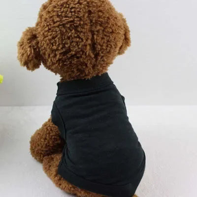 Pure Cotton Dog Shirts Puppy Blank Clothes
