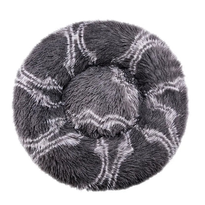 Pet Round  Bed Winter Warm and Plush Basket