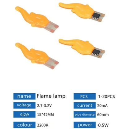 3V Led Cob Flash Candles Edison Flame LED Filament