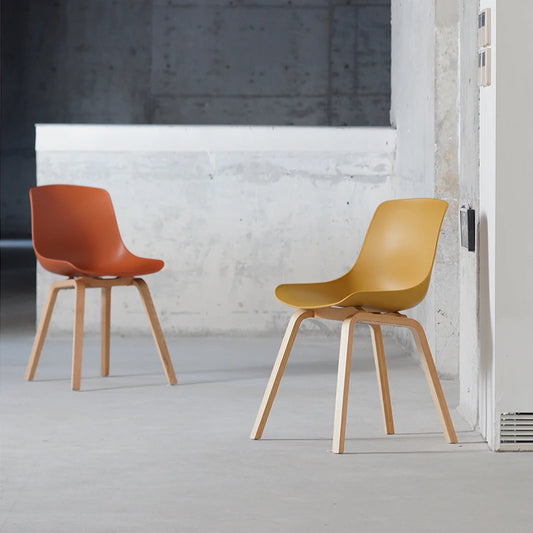 Dining Chair with Thickened Backrest Single Plastic