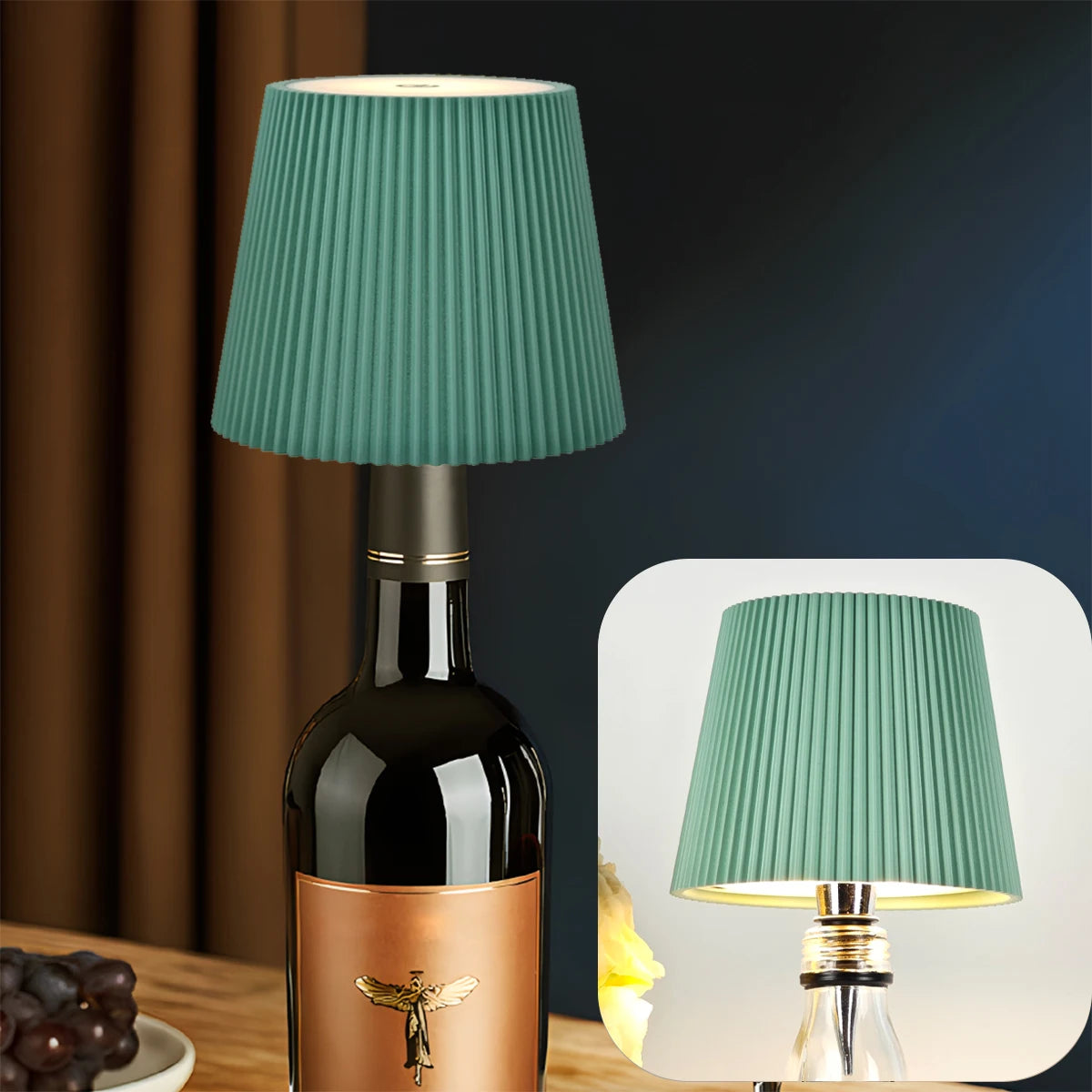 1pc,Wireless Wine Bottle Lamp Head
