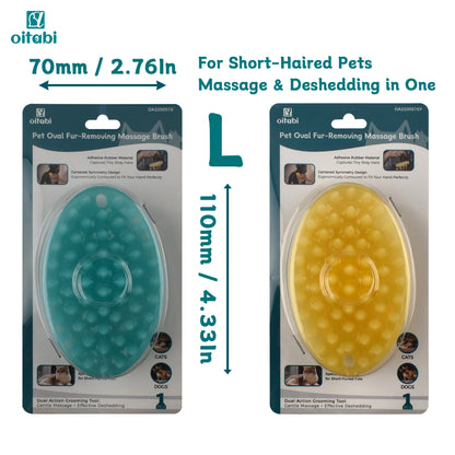 Oitabi Soft Rubber Pet Brush for Short Hair