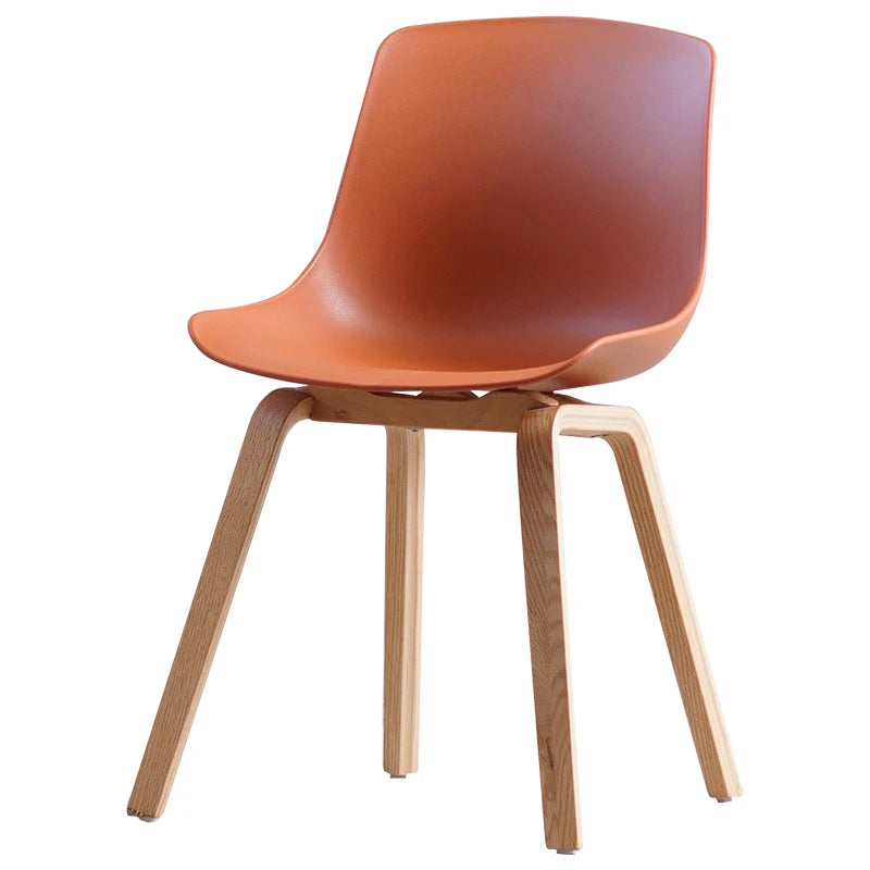 Dining Chair with Thickened Backrest Single Plastic