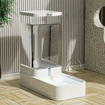 1pc/2pcs Automatic Pet  Feeder/Water Dispenser