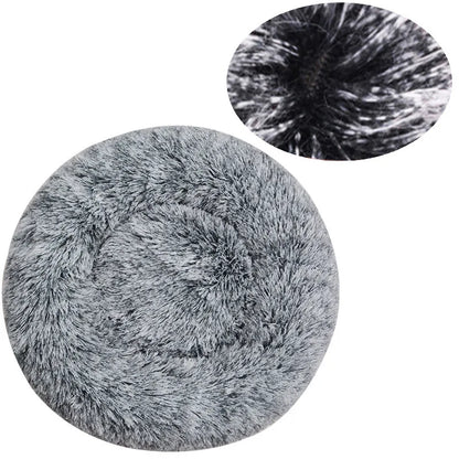 Pet Round  Bed Winter Warm and Plush Basket