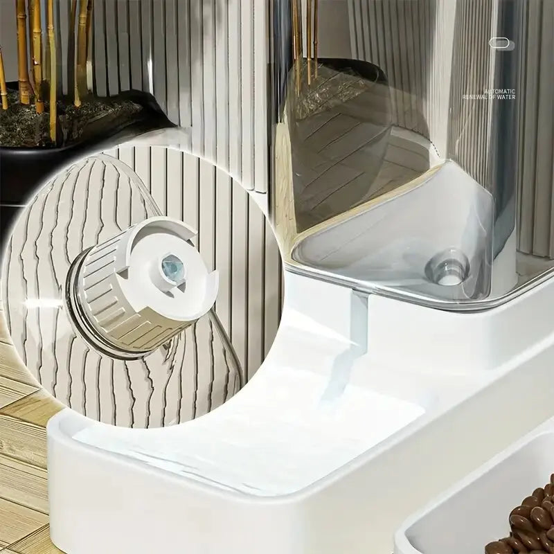 1pc/2pcs Automatic Pet  Feeder/Water Dispenser