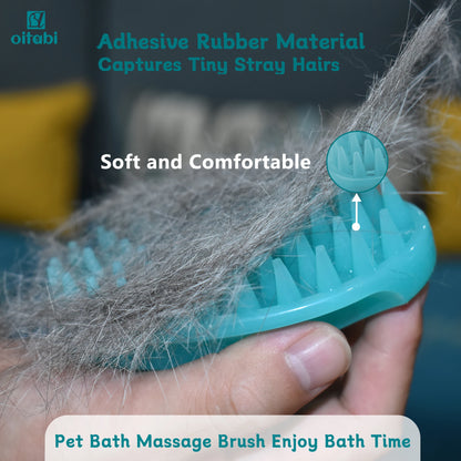 Oitabi Soft Rubber Pet Brush for Short Hair