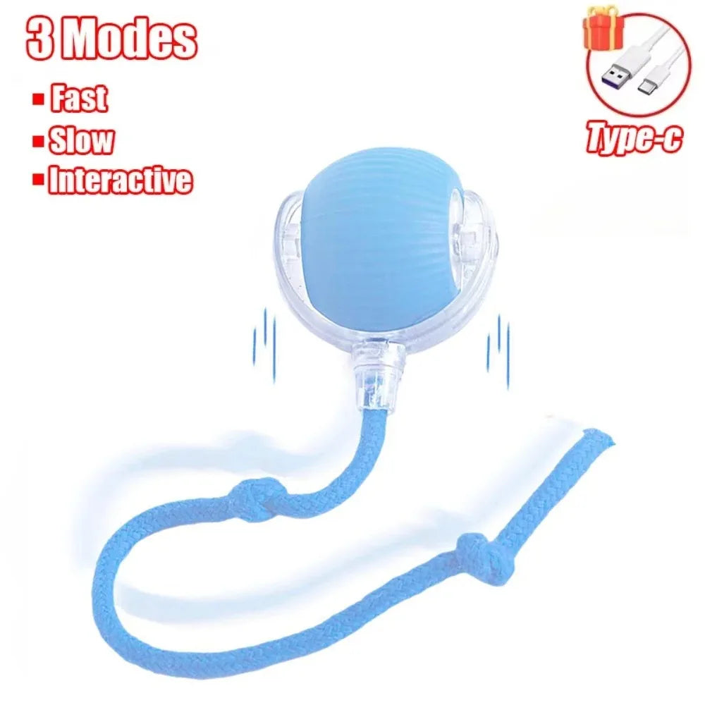 Automatic Rolling Ball Faux Tail Rechargeable Smart Pet
