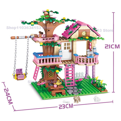 Castle Building Blocks Street View Girls Series Gifts